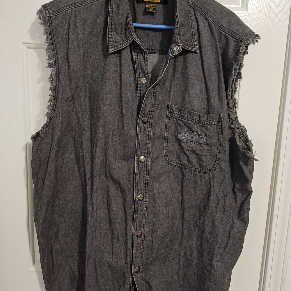 Harley-Davidson Gray Denim Shirt
